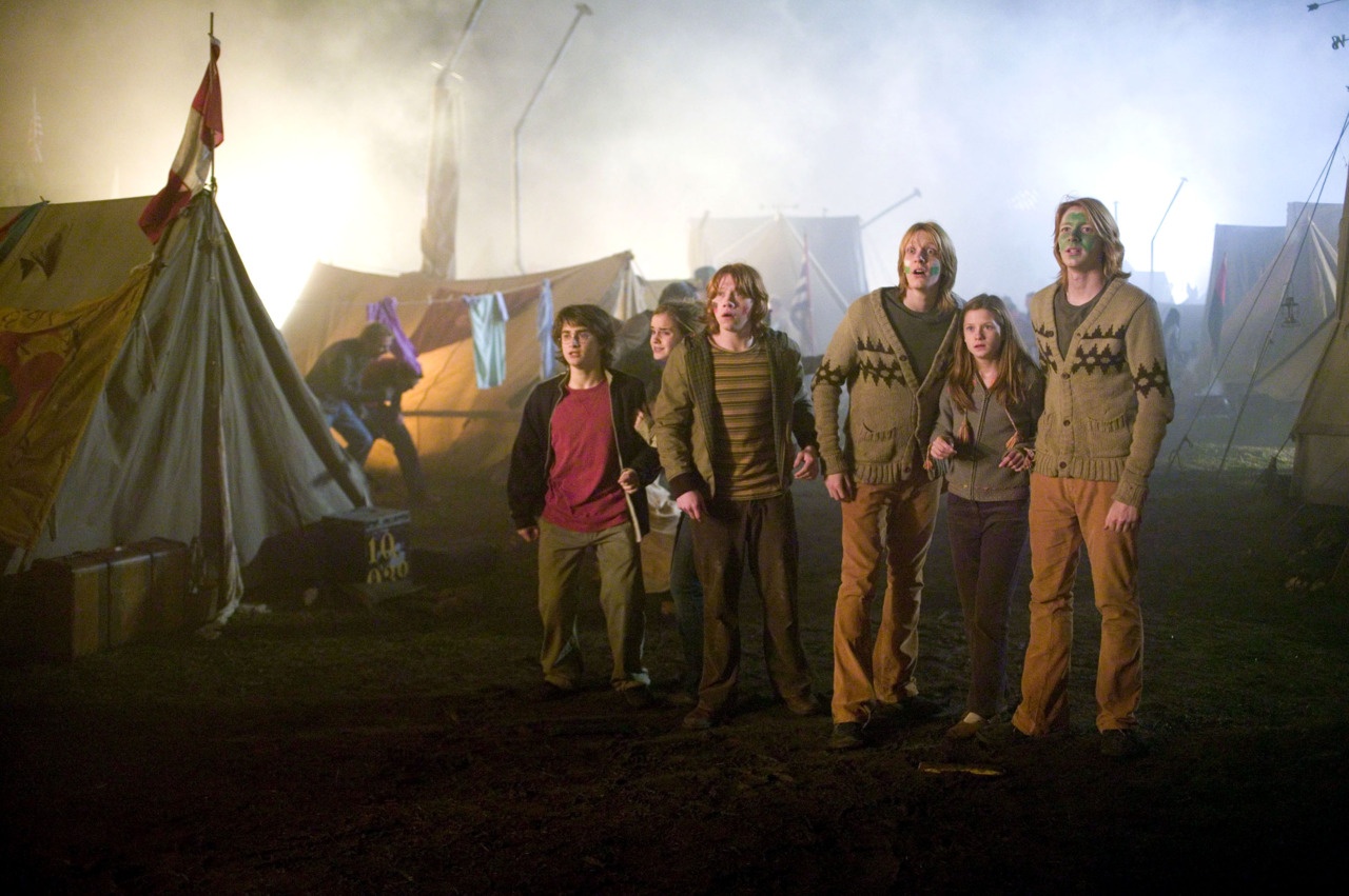 Why did Arthur Weasley ask Ron, Harry and Hermione to go and fetch water at  the campsite during the <a href=