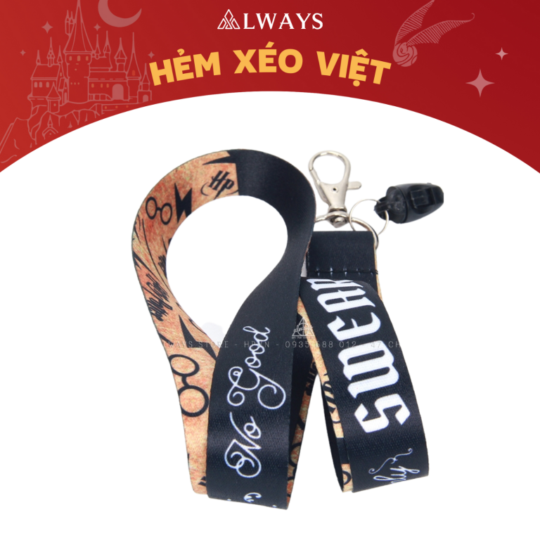 Marauder's Map Lanyard - Dây đeo thẻ mẫu Bản đồ đạo tặc