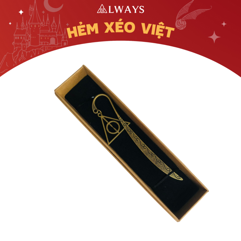 Bookmark Harry Potter - Mẫu Bảo bối tử thần to đồng