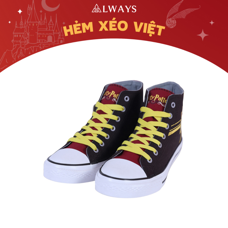 Harry Potter Sneaker - Giày sneaker cổ cao mẫu GRYFFINDOR