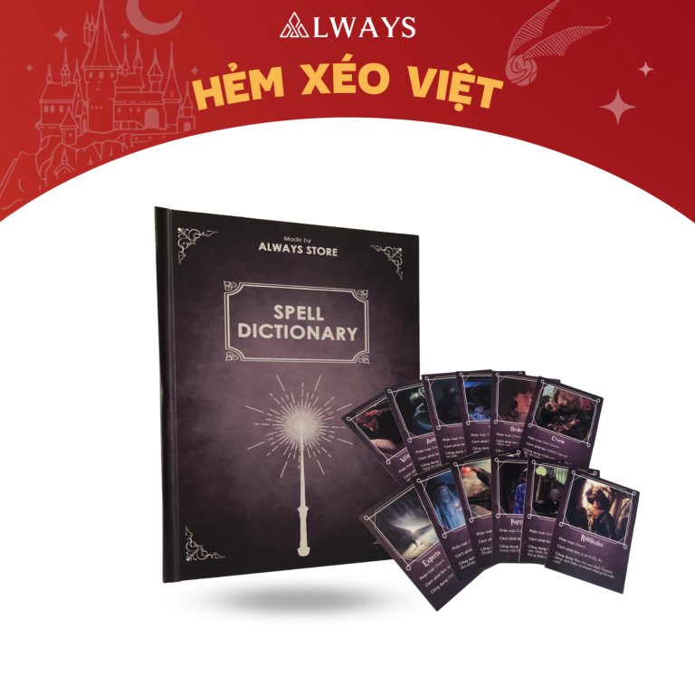 Combo Sổ ghi chép thần chú Spell Dictionary và set thẻ Spell