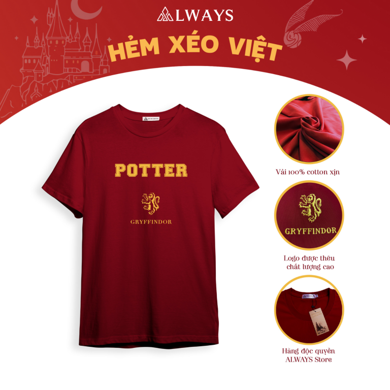 Harry Potter T-Shirt - Áo thun phong cách Harry Potter (nhà POTTER)