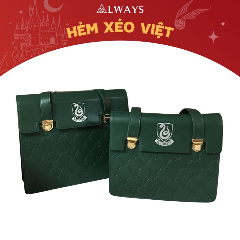 Harry Potter handbag - Túi xách cao cấp - Nhà SLYTHERIN (Size bé)