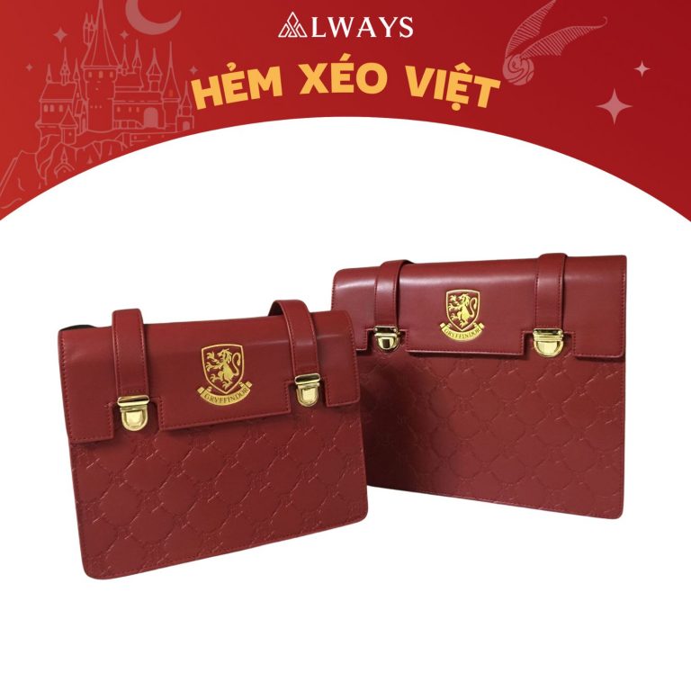 Harry Potter handbag - Túi xách cao cấp - Nhà GRYFFINDOR (Size lớn)