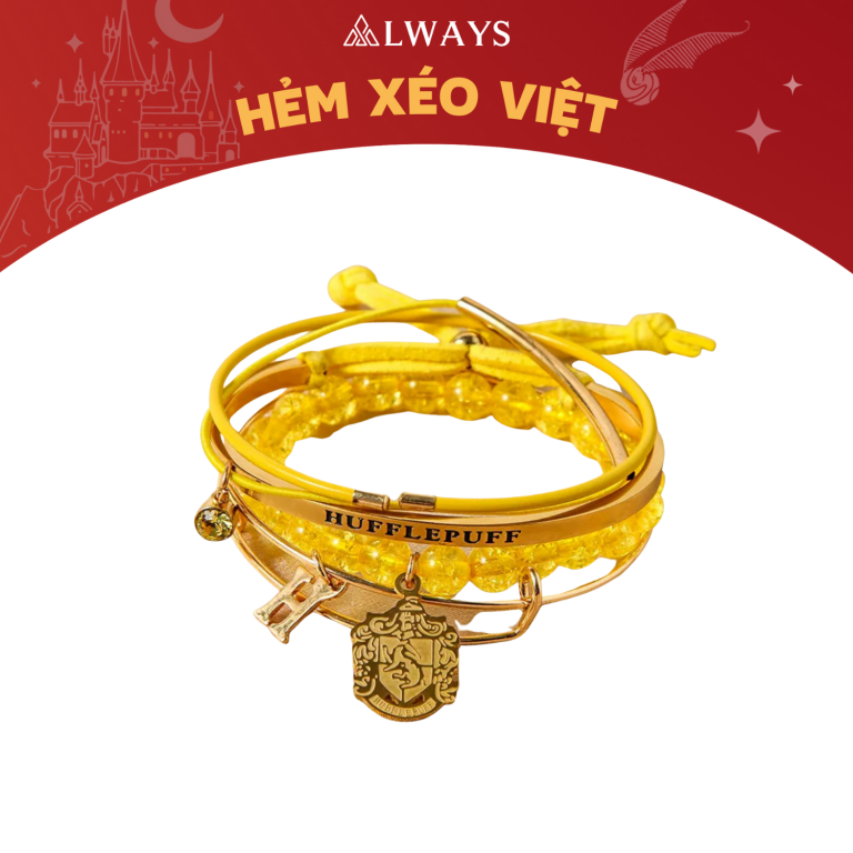 Set vòng tay 5 mẫu - Nhà Hufflepuff