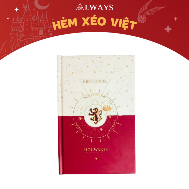 Sổ tay Harry Potter 2022 - Harry Potter notebook - Mẫu Gryffindor