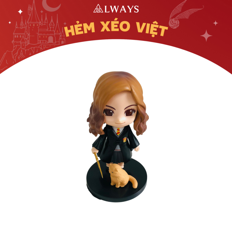 Tượng Harry Potter - Harry Potter nendoroid - Mẫu Hermione Granger kèm Crookshanks