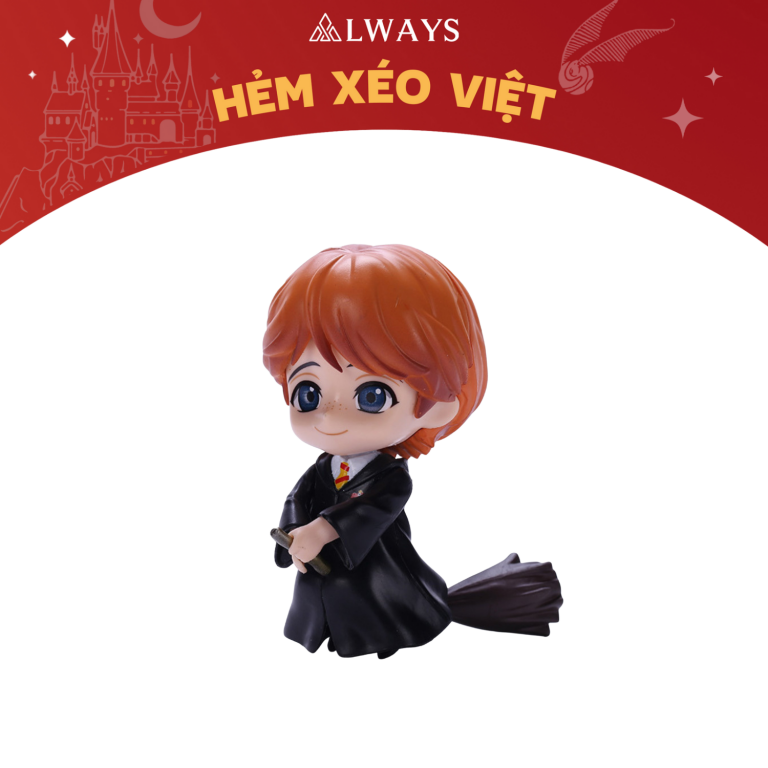 Tượng Harry Potter - Harry Potter nendoroid - Mẫu Ron Weasley cưỡi chổi