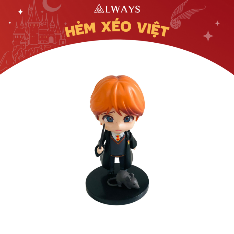 Tượng Harry Potter - Harry Potter nendoroid - Mẫu Ron Weasley kèm Scabbers