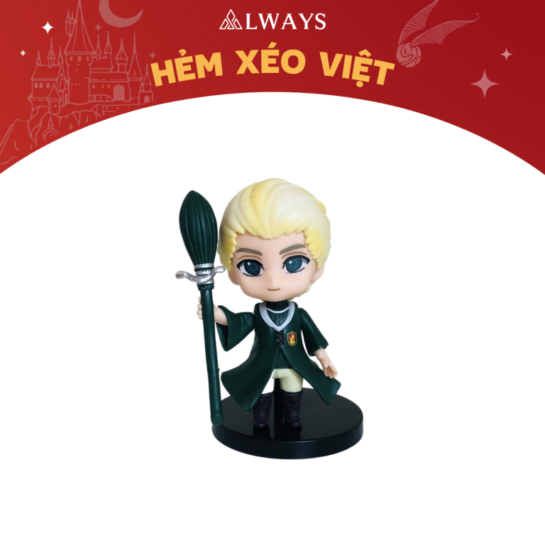 Harry Potter nendoroid - Tượng Harry Potter 6.5CM - Mẫu Draco áo xanh
