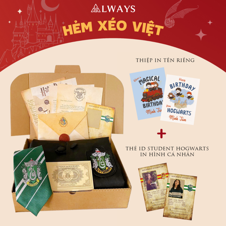 Harry Potter Birthday Box - Quà tặng sinh nhật Harry Potter - Nhà Slytherin