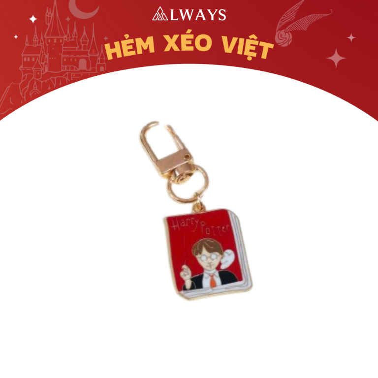 Harry Potter Alloy Keychain – Móc khóa hợp kim (mẫu Harry Potter ĐỎ)