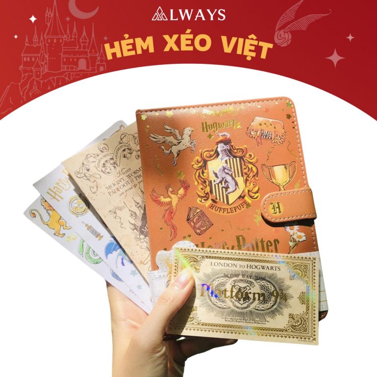 Harry Potter Inspired Planner - Sổ tay bìa da Harry Potter (Mẫu Hufflepuff)