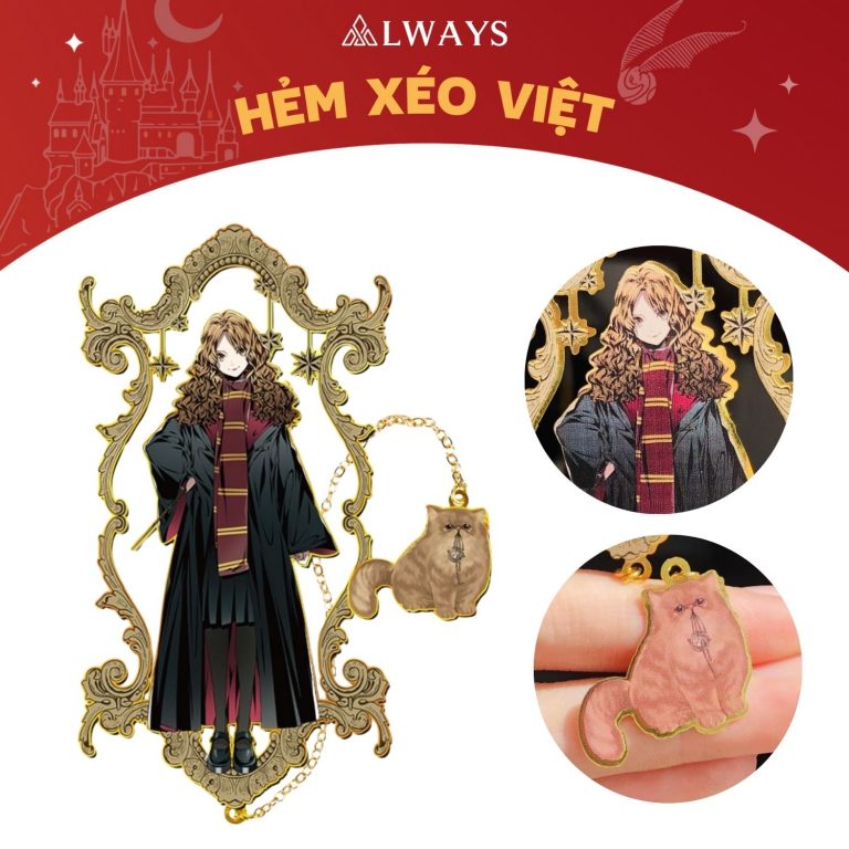 Harry Potter official bookmark - Bookmark chính hãng Harry Potter (Mẫu Hermione Granger đứng)